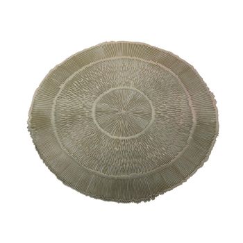 Placemat kunststof stripes 38x1cm goud