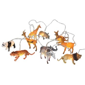 LED wire lighting animals 10 lights 1m, warm white