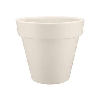 elho pot de fleurs pure round d40 h36cm Blanc lin