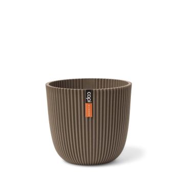 Capi Europe Planter Ball Groove 25x23 warm taupe