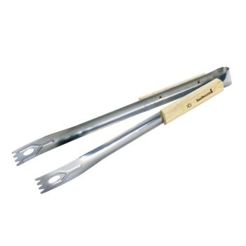 Barbecook Tang rvs met berkenhout handvat