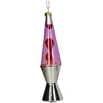 HD Collection adorno de navidad 11.5cm de vidrio, color rosa 1 pieza