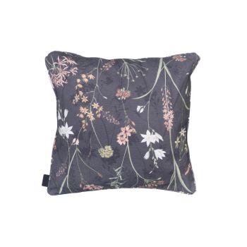 Madison Decorative cushion piping 50x50cm Donna grey canvas Eco+