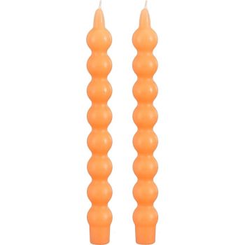 Mica Decorations dinerkaars bol 25cm oranje 
