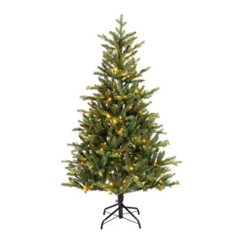 Everlands Allison - árbol de navidad artificial con iluminación verde 1,8m x 1,12m
