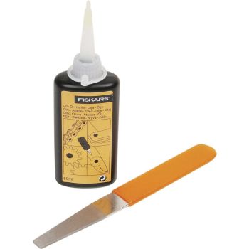 Fiskars juego de mantenimiento con lima de diamante & aceite