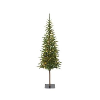 Everlands Alpbach fir - árbol de navidad artificial con iluminación verde 2,1m x 75cm