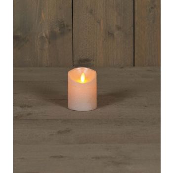 Collection de bougies LED à effet de flamme rustique d'Anna 7,5x10cm perle 1 pièce