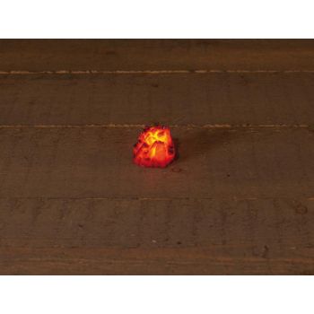 Luces de Navidad con batería LED llama 6x5cm