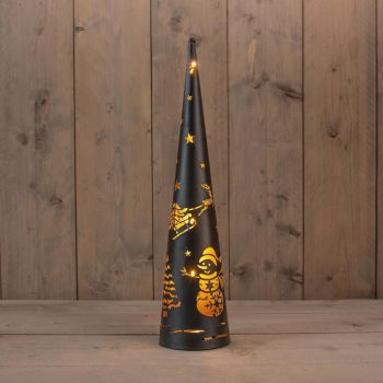 Cono 30led d12h50.5cm negro