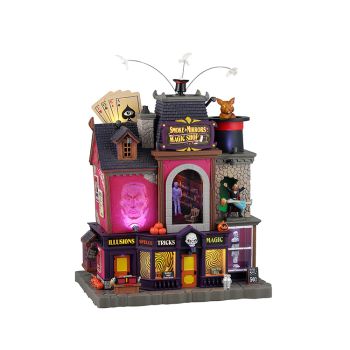 Lemax smoke & mirrors magic shop Spooky Town 2025