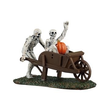 Lemax playful skeletons yard decoration Spooky Town 2025