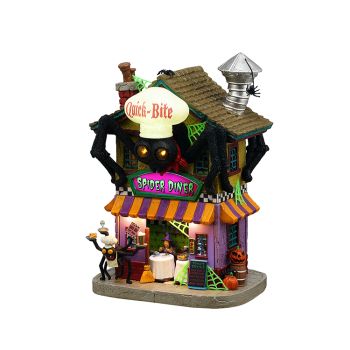 Lemax quick-bite spider diner Spooky Town 2025