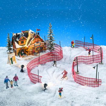 Lemax apres-ski lodge set Vail Village 2025