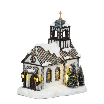 Luville Schneewald Elzas church battery operated