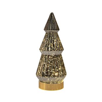 Sapin de Noël 10led 23.5x10cm antr