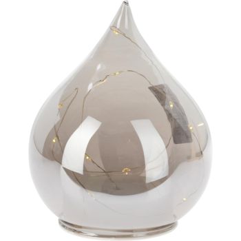 Décoration de table en forme de goutte avec éclairage LED 19cm