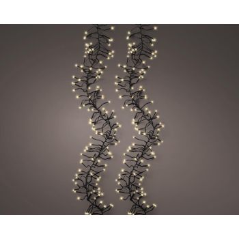 Lumineo iluminación navideña LED Cluster Lights 768 luces 7m, oro suave