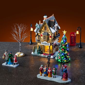 Lemax tannenbaum christmas shoppe set Caddington Village 2025
