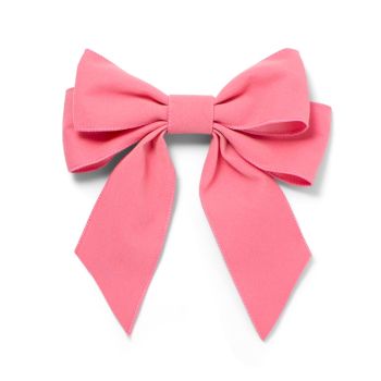 Vondels samt weihnachtskugel - Fliege 20cm rosa 2 Stück