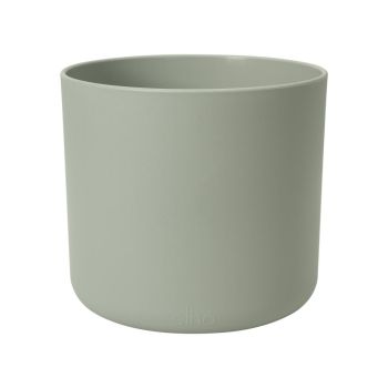 elho pot de fleurs b.for soft rond d14 h13cm Vert pierre