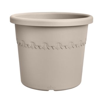 elho blumentopf algarve cilindro d25 h21cm Mushroom beige