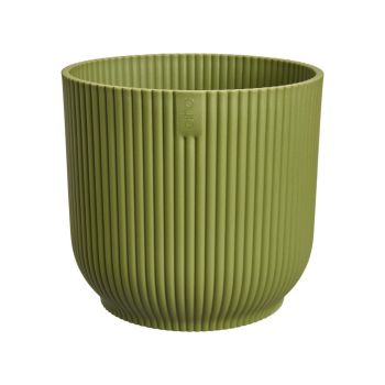 elho pot de fleurs vibes fold rond d16 h15cm Vert fougère