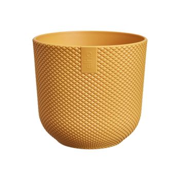 elho blumentopf jazz rund mini d9 h9cm Amber gelb