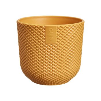 elho blumentopf jazz rund mini d7 h7cm Amber gelb