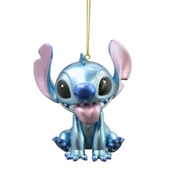 Kurt S. Adler plastic christmas bauble - Disney Stitch 9cm blue 1 piece