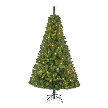 Black Box Trees Charlton - kunstkerstboom met verlichting groen 2,15m x 1,27m