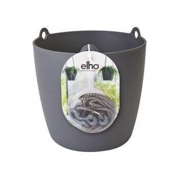 elho pot de fleurs brussels suspension d18 h18cm Anthracite
