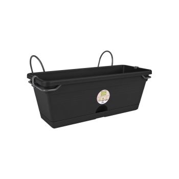 elho übertopf green basics balkonkasten allin1 d30 h16cm Living schwarz