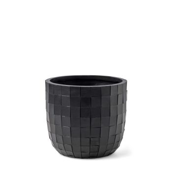 Capi pot de fleurs rond blocks bol bol Ø14x13cm noir