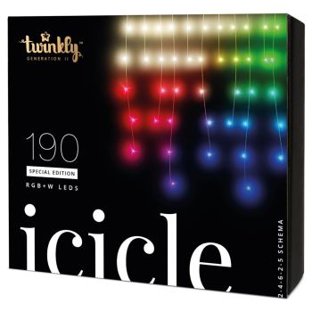 Twinkly Generation II LED Christmas Lighting Icicle 190 lights special edition