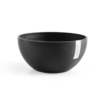 Ecopots Brussels Donkergrijs Ø25 x H12 cm