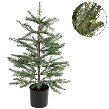 Merkloos albero di natale artificiale da tavolo nero 60cm x 40cm