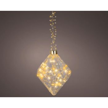 Lumineo Micro LED diamant – Ø 16 x H.20 cm, 70 LED warm wit/klassiek warm