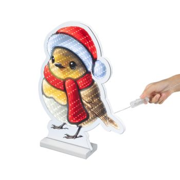Lumineo infinity light - Musje navideño 37cm de plástico, color multi 1 pieza