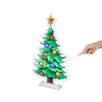 Lumineo plastic infinity light - Christmas tree 66cm multicolor 1 piece