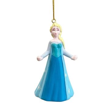 Kurt S. Adler kunststoff weihnachtskugel - Elsa singend 10cm blau 1 Stück