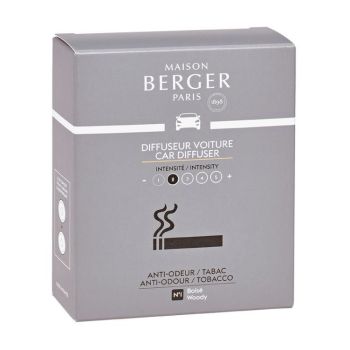 Maison Berger Paris navulling autoparfum anti-odour tobacco woody 2 stuks