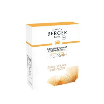 Maison Berger Paris navulling autoparfum aroma energy sparkling zest 2 stuks