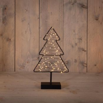 Anna's Collection tree on base metal 85led 38.5x22.5cm