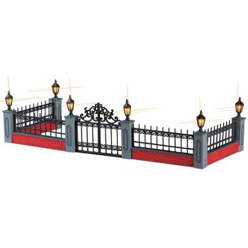 Lemax lighted wrought iron fence s/5 General 2005