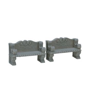 Lemax stone bench s/2 General 2007