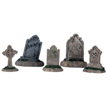 Lemax tombstones s/5 Spooky Town 2004