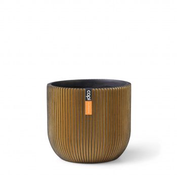 Pot boule Groove 17x15 noir or