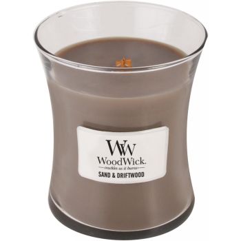 WoodWick medium candle sand & driftwood 