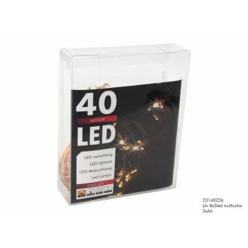 Weihnachtsbeleuchtung LED Silberdraht-Kaskade 8 Schnüre 8 x 50cm, mehrfarbig